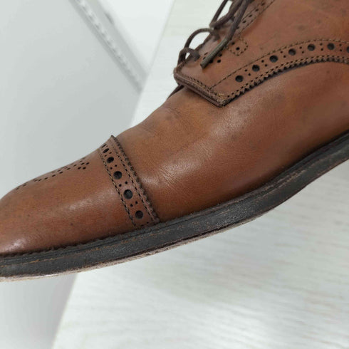 オールデン ALDEN ストレートチップ メダリオン レザーシューズ メンズ US:8