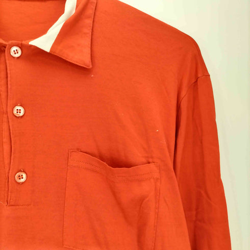ヘルムートラング HELMUT LANG 90-2000S バスストップ 本人期 ツートン ポロシャツ メンズ import:M