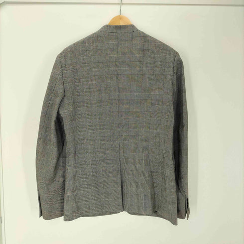 キャサリンハムネットロンドン KATHARINE HAMNETT LONDON ノーカラー 千鳥格子 チェック テーラード ジャケット レディース import:XL
