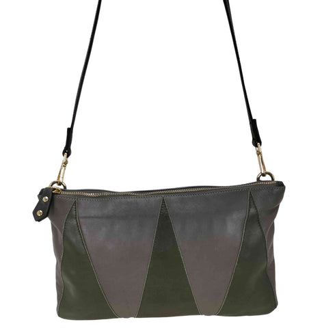 GIORGIA MILANI ジョージアミラーニ パッチワーク レザー ショルダーバッグ レディース