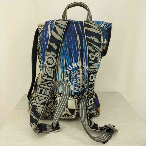 ケンゾー KENZO 総柄 マルチカラー マルチアイコン ナイロンバックパック メンズ