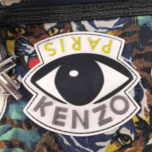 ケンゾー KENZO 総柄 マルチカラー マルチアイコン ナイロンバックパック メンズ
