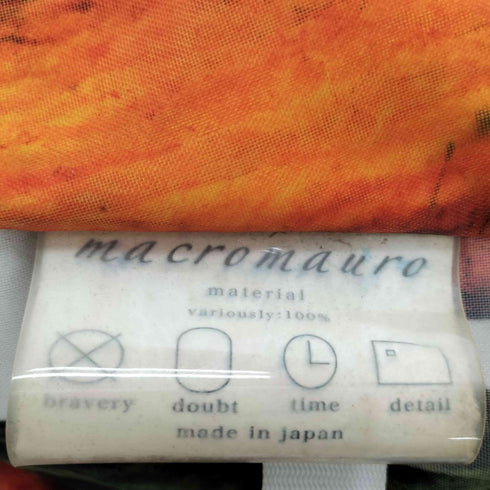 マクロマウロ MACROMAURO Cacaoman Kaos カカオ 総柄 バックパック リュック ミニ ポーチ 付き メンズ