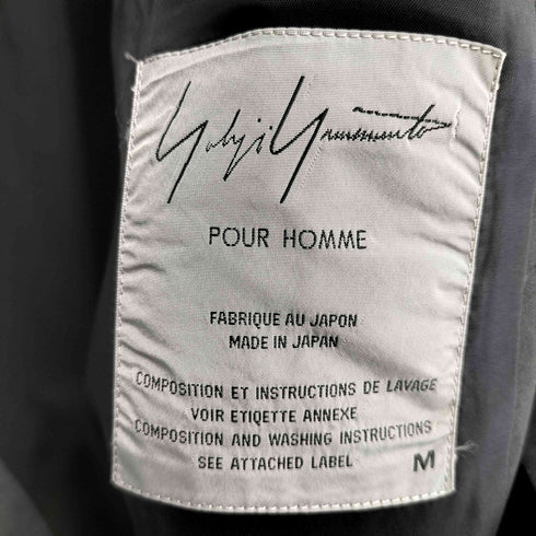 ヨウジヤマモトプールオム Yohji Yamamoto POUR HOMME 98SS リネンテーラードジャケット フラワー刺繍 メンズ JPN:M