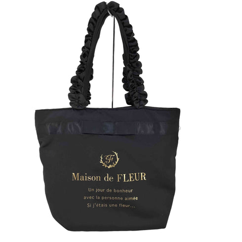 メゾンドフルール Maison de FLEUR ブランドロゴフリルハンドルトート レディース FREE