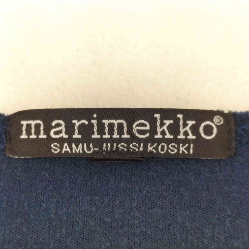 マリメッコ marimekko パイル地 クルーネック 長袖 カットソー レディース