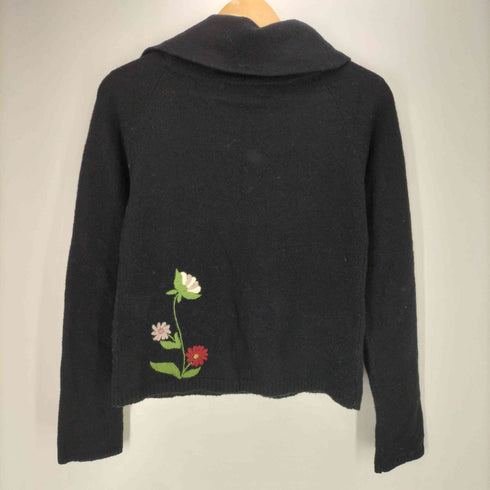 ホコモモラ Jocomomola ウール混 花刺繍 タートルネックニット レディース 40