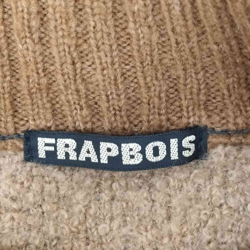フラボア FRAPBOIS パッチポケット プードルファー ハイネックニット レディース JPN:1