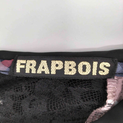 フラボア FRAPBOIS クレイジーパターン フリル ブラウス レディース JPN:1