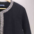 ザラ ZARA ウール100% スパンコール ノーカラージャケット レディース import:M