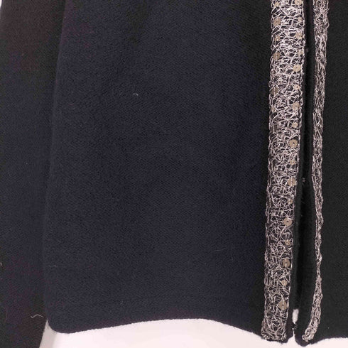 ザラ ZARA ウール100% スパンコール ノーカラージャケット レディース import:M