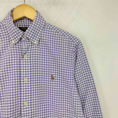 ポロラルフローレン POLO RALPH LAUREN ポニー刺繍 ギンガム BDシャツ CLASSIC FIT メンズ import:S