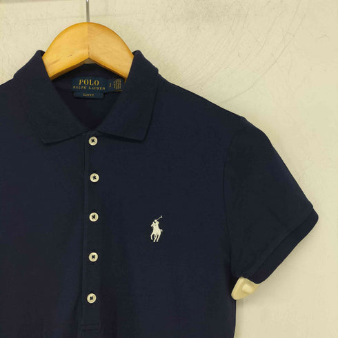 ポロラルフローレン POLO RALPH LAUREN SLIM FIT ポニー刺繍 ポロシャツ レディース import:S