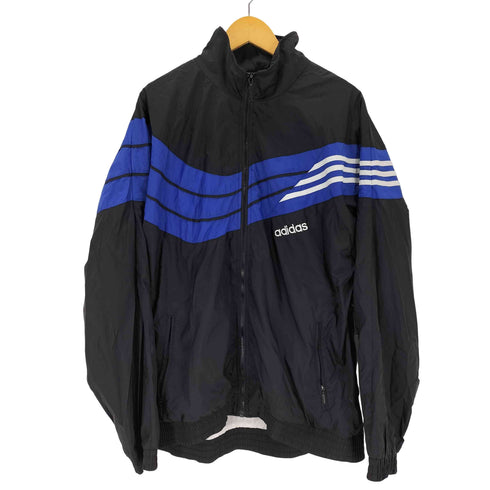 アディダス adidas 80-90s 銀タグ ロゴ刺繍 ナイロン トラックジャケット 好配色 メンズ 9