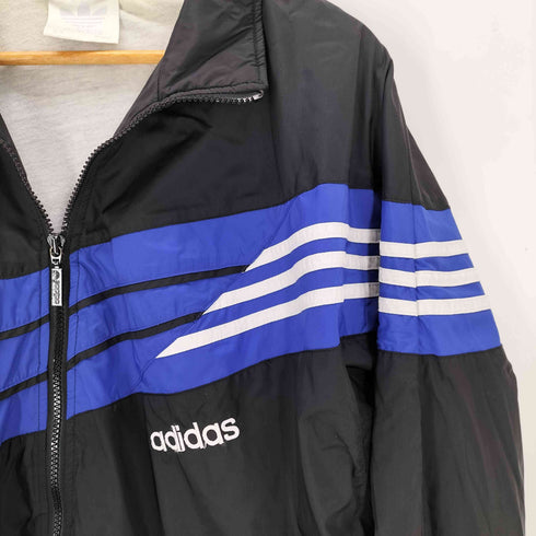 アディダス adidas 80-90s 銀タグ ロゴ刺繍 ナイロン トラックジャケット 好配色 メンズ 9