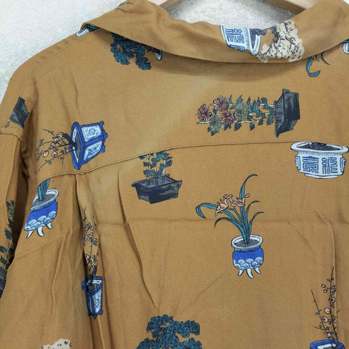 NEAT ALOHA 23SS BONSAI 盆栽柄 開襟 レーヨン シャツ メンズ JPN:M