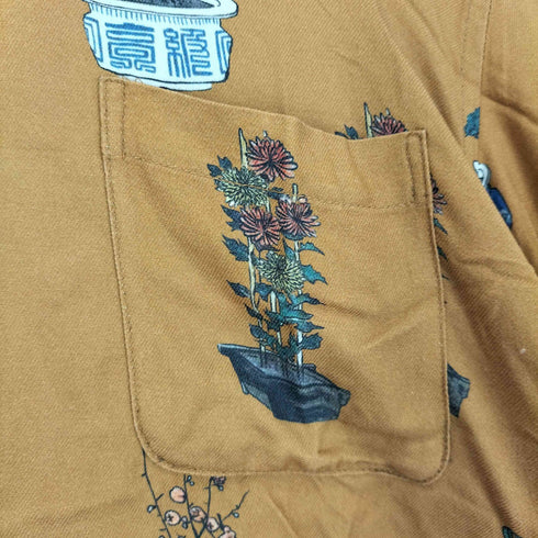 NEAT ALOHA 23SS BONSAI 盆栽柄 開襟 レーヨン シャツ メンズ JPN:M