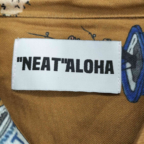 NEAT ALOHA 23SS BONSAI 盆栽柄 開襟 レーヨン シャツ メンズ JPN:M