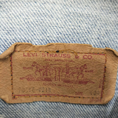 リーバイス Levis 80s USA製 70506-0214 デニム トラッカー ジャケット メンズ 40