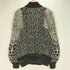 Ardfern Knitwear スコットランド製 総柄 スタンドカラー ニットカーディガン レディース import:L