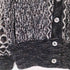 Ardfern Knitwear スコットランド製 総柄 スタンドカラー ニットカーディガン レディース import:L