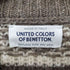 ユナイテッドカラーズオブベネトン UNITED COLORS OF BENETTON 90s イタリア製 ボーダー バーズアイ ローゲージ ウール ニット メンズ