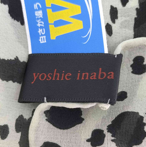ヨシエイナバ YOSHIE INABA アニマル柄 シルク スカーフ レディース ONE SIZE