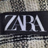 ザラ ZARA リネン混 チェック 金ボタン ノーカラーコート レディース import:S