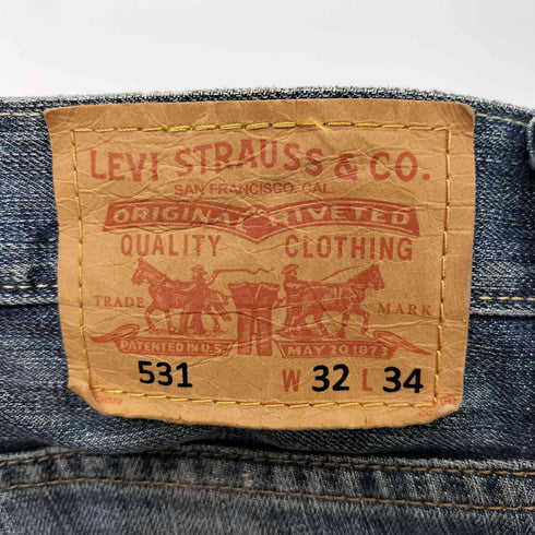 リーバイス Levis 00s 531 スリムストレート ジッパーフライ デニム メンズ W32 L34