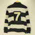 ラグビーラルフローレン Rugby Ralph Lauren 90S 香港製 ロゴ刺繍 ナンバリング ボーダー L/S ラガー シャツ メンズ import:M