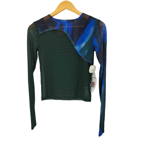 ムルーア MURUA 25ss カラーブロックシアートップス レディース FREE