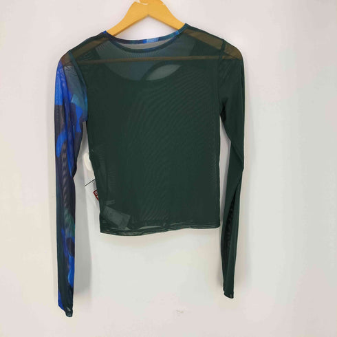 ムルーア MURUA 25ss カラーブロックシアートップス レディース FREE