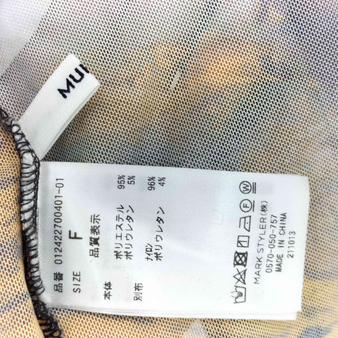 ムルーア MURUA 24ss カットアウトシアートップス レディース FREE