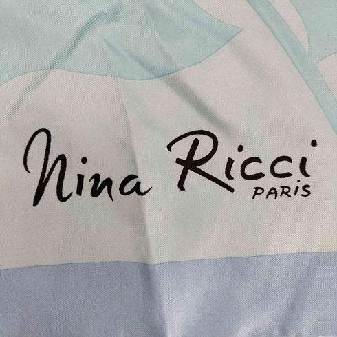 ニナリッチ NINA RICCI フランス製 シルク 花柄 ストール レディース