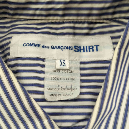 コムデギャルソンシャツ COMME des GARCONS SHIRT MADE IN FLANCE フランス製 ストライプ 水玉 ドット シャツ メンズ import:XS
