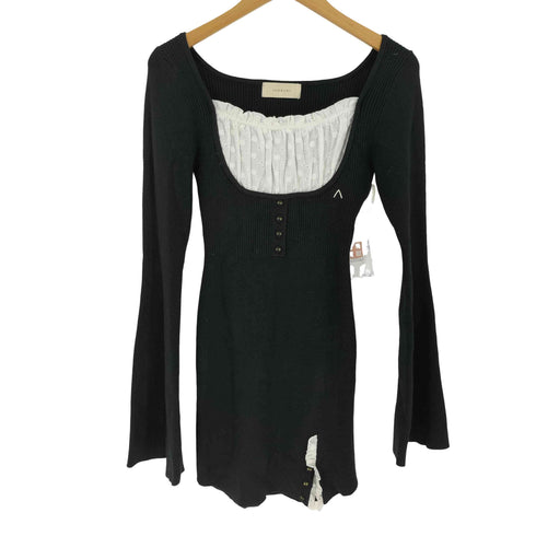 アンドマリー AND MARY Poppy lace mini dress ニットワンピース レディース FREE