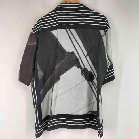 ルイヴィトン LOUIS VUITTON アメリカズカップ グラフィックプリント ショーツスリーブ シルク 半袖シャツ メンズ JPN:XL