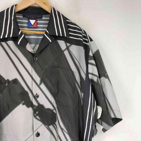ルイヴィトン LOUIS VUITTON アメリカズカップ グラフィックプリント ショーツスリーブ シルク 半袖シャツ メンズ JPN:XL