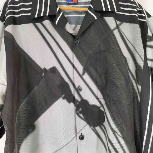 ルイヴィトン LOUIS VUITTON アメリカズカップ グラフィックプリント ショーツスリーブ シルク 半袖シャツ メンズ JPN:XL