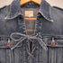 MANNISH JEANS レースアップ 膝丈 デニム ワンピース レディース FREE