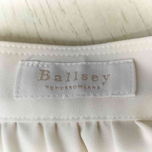 ボールジー BALLSEY 25SS 2-WAY ストレッチ タイ付き スタンドカラー ブラウス レディース JPN:36