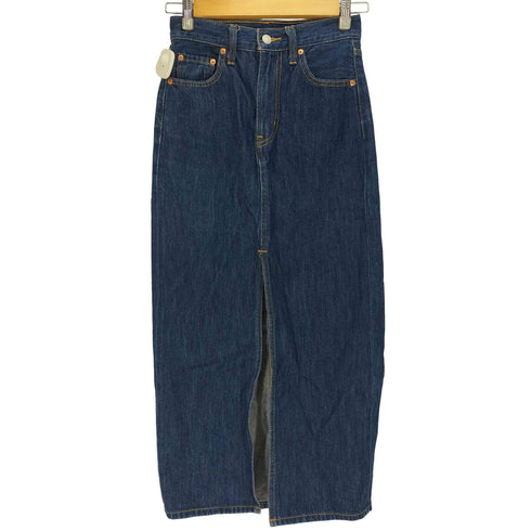 リーバイス Levis 濃紺 スリット デニム タイト スカート レディース 24