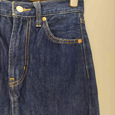 リーバイス Levis 濃紺 スリット デニム タイト スカート レディース 24