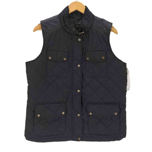 ローレンラルフローレン LAUREN RALPH LAUREN フェイクレザー 切替 キルティング ベスト レディース L