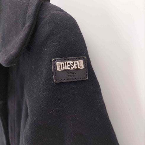 ディーゼル DIESEL カシミヤ混 裏地キルティング ピーコート 袖ジップ レディース XS