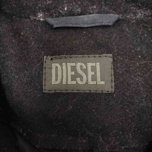 ディーゼル DIESEL カシミヤ混 裏地キルティング ピーコート 袖ジップ レディース XS