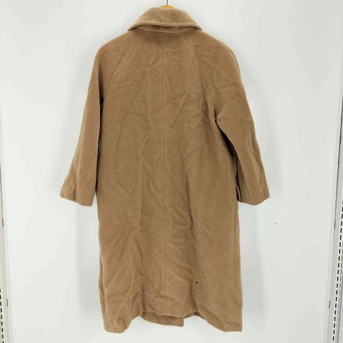 マックスマーラ MAX MARA MADE IN ITALY 白タグ カシミヤ混 ウール チェスターコート レディース J 36