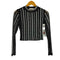 LIZETTE COLLECT スタッズ加工 ハイネックシアートップス レディース JPN:S