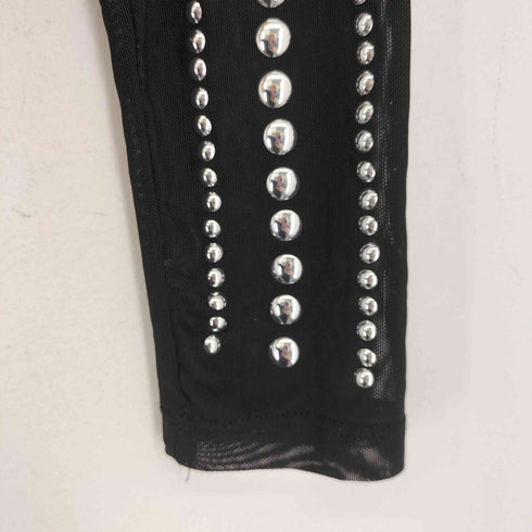 LIZETTE COLLECT スタッズ加工 ハイネックシアートップス レディース JPN:S