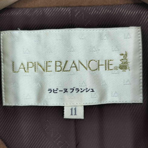 LAPINE BLANCHE WOOL&CASHMERE カシミヤ混 ステンカラーコート レディース JPN:11号